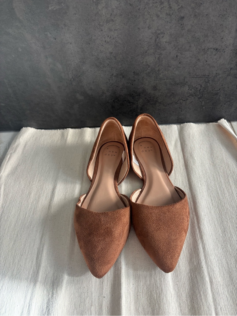Target Women’s Brown Suede Pointed-Toe Flats